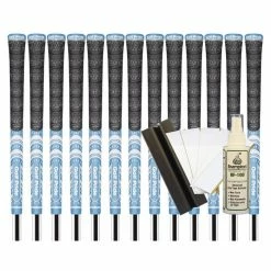 Golf Pride MCC TEAMS (New Decade) Standard Grip - LIGHT BLUE/WHITE (13pcs + Golf Grip Kit)