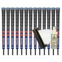 Golf Pride MCC TEAMS (New Decade) Standard Grip - NAVY/ORANGE (13pcs + Golf Grip Kit)