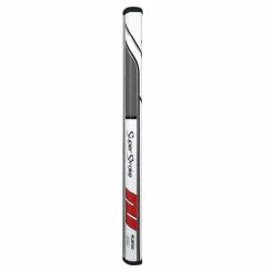 Super Stroke Traxion FLATSO XL+ 2.0 Putter Grip (13.75") -Golf Shafts Sales Store Traxion Flatso 2.0XL WHT RED GRY P