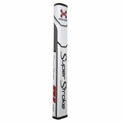 Super Stroke Traxion FLATSO 3.0 Putter Grip -Golf Shafts Sales Store Traxion Flatso 3.0 WHT RED GRY Q 1