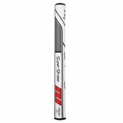 Super Stroke Traxion Tour 1.0 Putter Grip -Golf Shafts Sales Store Traxion Tour 1.0 WHT RED GRY P