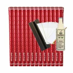 Golf Pride Tour Wrap 2G Standard Red (13pcs + Golf Grip Kit)