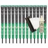 Golf Pride MCC Plus4 *TEAMS* MIDSIZE Grip (Green/Gold) - 13pcs + Golf Grip Kit -Golf Shafts Sales Store kit 3xmcc teams plus4 green gold