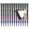 Golf Pride MCC Plus4 *TEAMS* MIDSIZE Grip (Navy/Orange) - 13pcs + Golf Grip Kit -Golf Shafts Sales Store kit 3xmcc teams plus4 navy orange