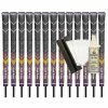 Golf Pride MCC Plus4 *TEAMS* Standard Grip (Purple/yellow) - 13pcs + Golf Grip Kit