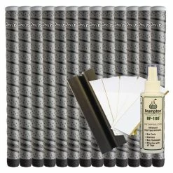 Winn Dri-Tac WRAP Oversize (13pcs + Golf Grip Kit) - Copper Or Dark Gray -Golf Shafts Sales Store winn grip kit dri tac wrap oversize grey
