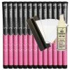 Winn Dri-Tac Ladies/Undersize Dark Grey/Pink (13pcs + Golf Grip Kit) -Golf Shafts Sales Store winn grip kits dritac jr pink
