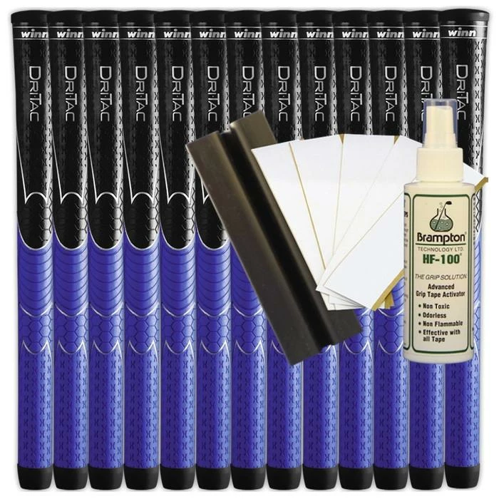 Winn Dri-Tac Black/Blue Midsize (13pcs + Golf Grip Kit) 3 Winn Dri-Tac Black/Blue Midsize (13pcs + Golf Grip Kit)